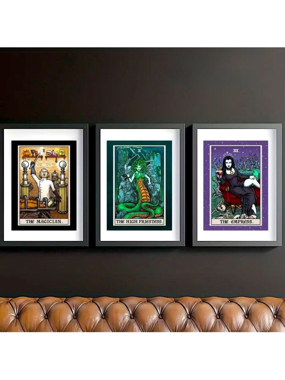 Tarot Canvas Art Prints The Magician, The High Priestess, The Empress THREE SET